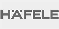 Logo von Häfele, international führender Anbieter von Möbelbeschlägen und Baubeschlägen.